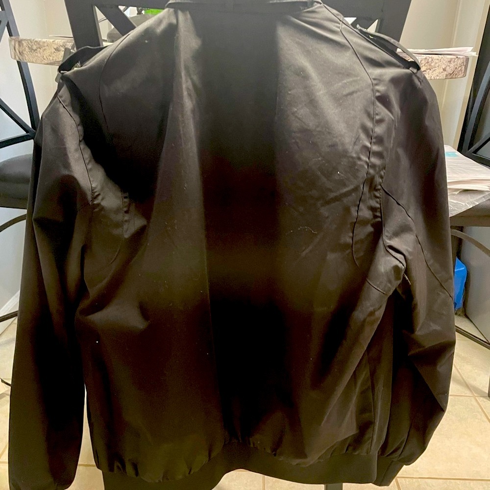 Members Only Black Windbreaker Jacket - Picture 2 of 5